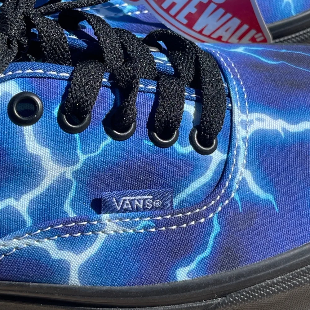 Vans Authentic Lightning Blue & Black Skate Shoes unisex new no box - Picture 7 of 9
